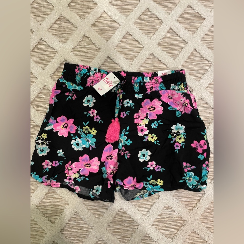 Justice Flowy flower shorts